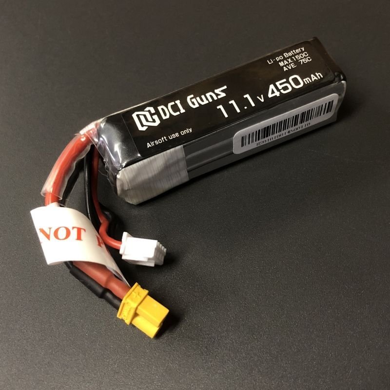 画像1: 【INFINITY PDX用】DCI LI-POバッテリー 11.1V 450mAh 75-150C